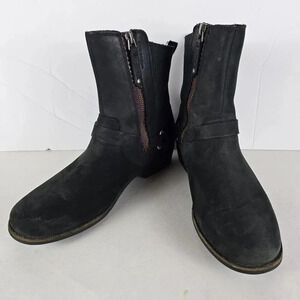 Teva De La Vina Dos Black Boots with Buckle Detail Size 7 1/2